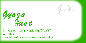 gyozo hust business card
